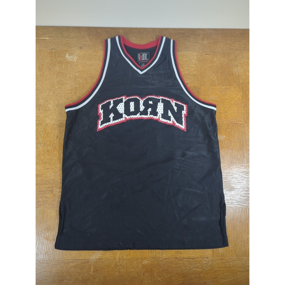 Vtg Y2K 1998 Korn Life Is Peachy Basketball Jersey Size‎ L Giant Licensed Rare